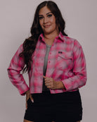 Women's Keep A Breast I Love Boobies Crop Flannel - Dixxon Flannel Co.