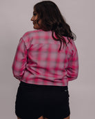 Women's Keep A Breast I Love Boobies Crop Flannel - Dixxon Flannel Co.