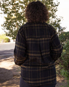 Women's Long Shacket - Brown & Black - Dixxon Flannel Co.