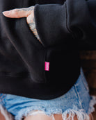 Women's Pink Ground Up Customs Hoodie Pullover - Black - Dixxon Flannel Co.