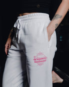 Women's Pink Stardust Sweatpants - White - Dixxon Flannel Co.