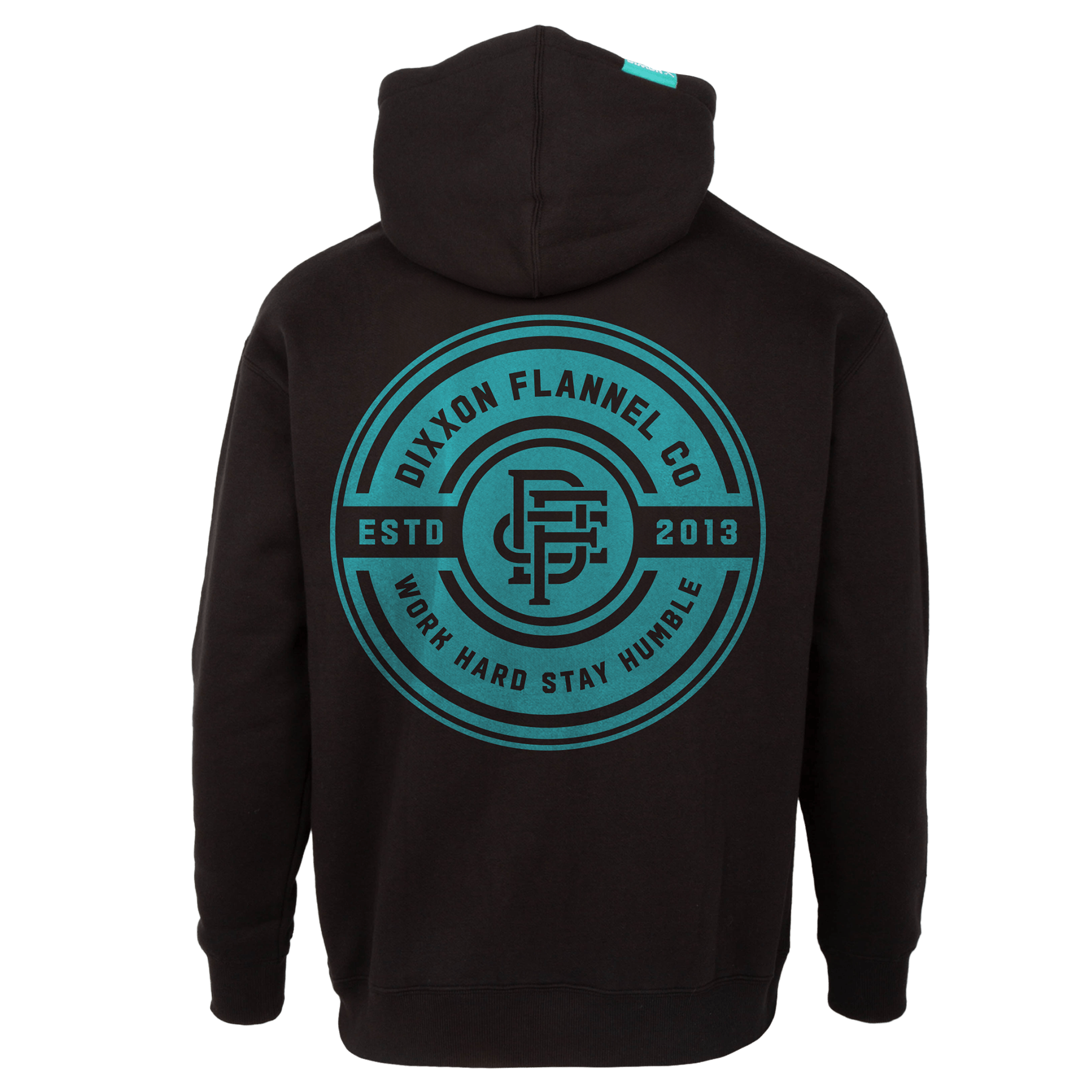 Women's Tiffany Work Hard Badge Zip Up - Black - Dixxon Flannel Co.