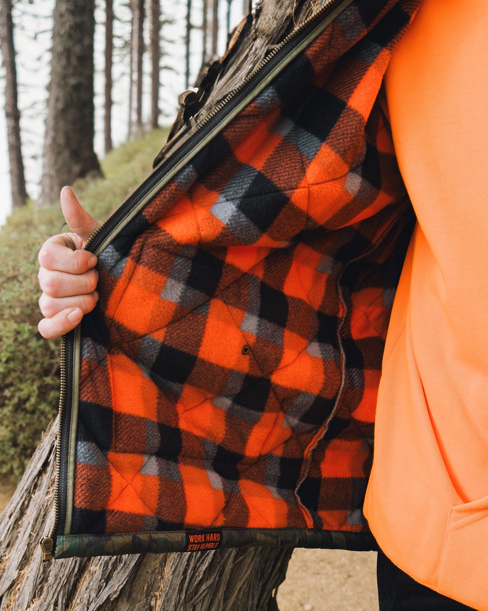 Diamond Stitch Quilted Jacket - Woodland | Dixxon Flannel Co