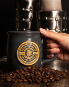 Work Hard Badge Java Taster Mug - Dixxon Flannel Co.