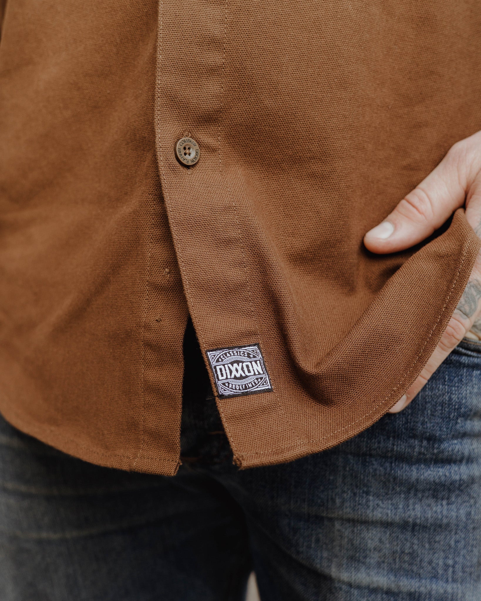 WorkForce Long Sleeve Work Shirt - Brown - Dixxon Flannel Co.