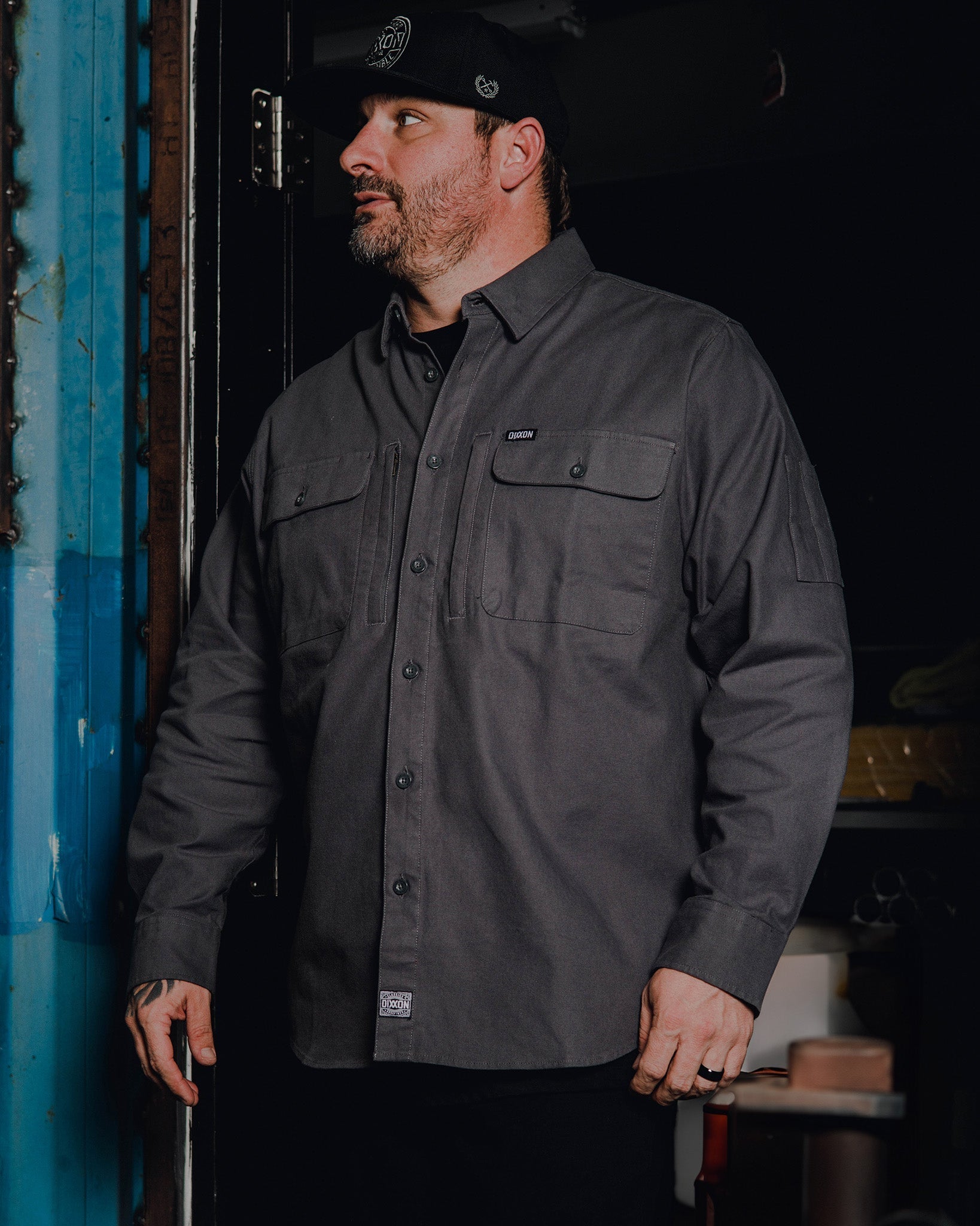 WorkForce Long Sleeve Work Shirt - Grey - Dixxon Flannel Co.