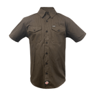 WorkForce Short Sleeve Work Shirt - Brown & Black - Dixxon Flannel Co.