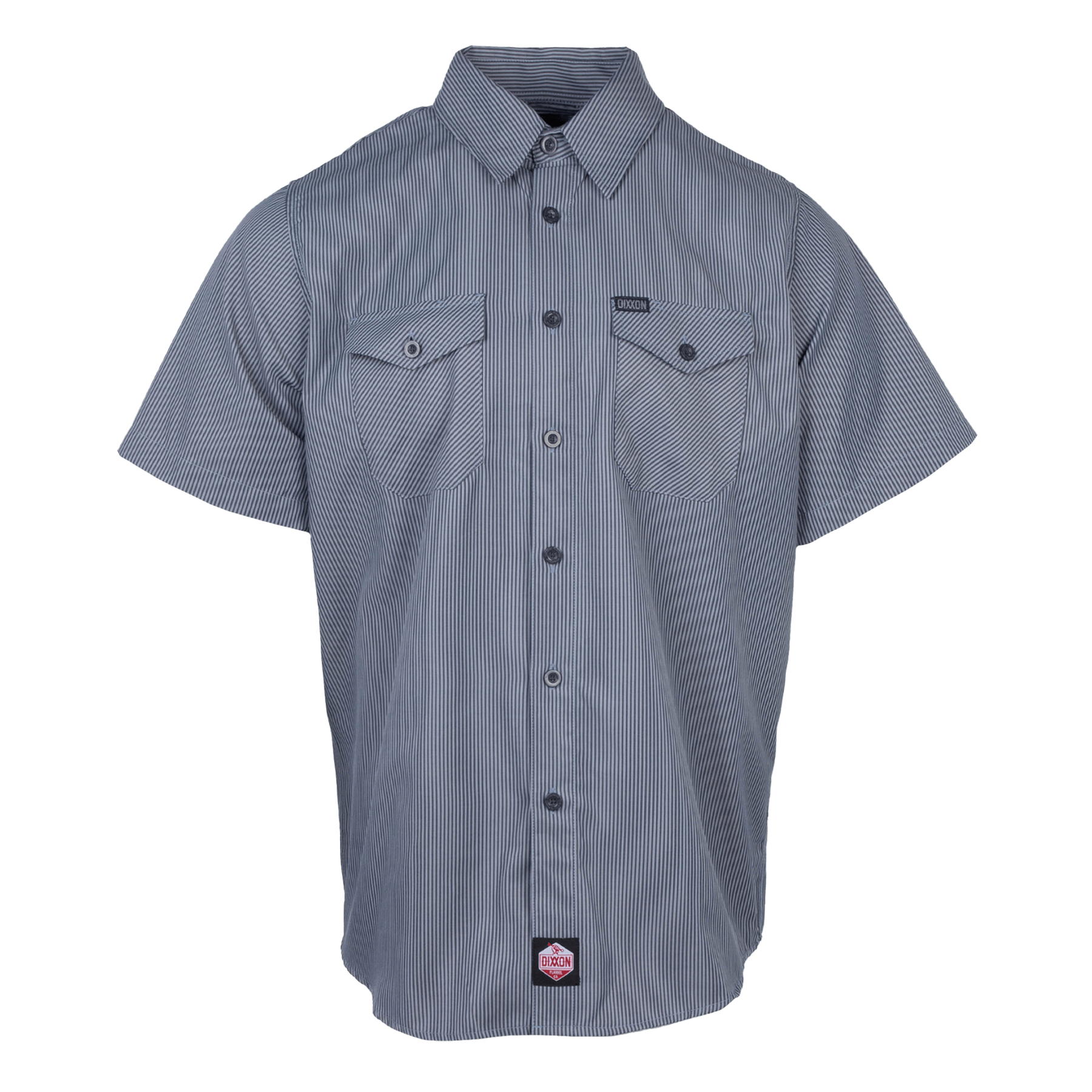 WorkForce Short Sleeve Work Shirt - Charcoal & Navy - Dixxon Flannel Co.