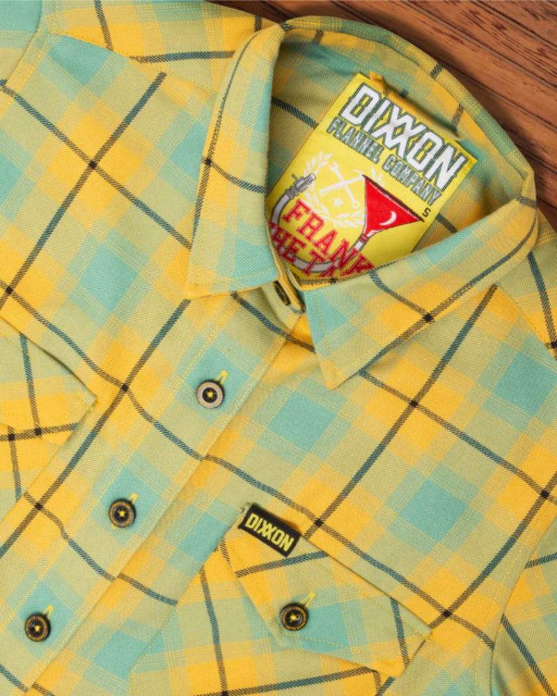 yellow and black flannel womens