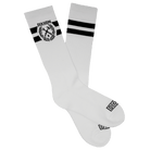 Dixxon Stay Humble Premium Crew Socks - White & Black