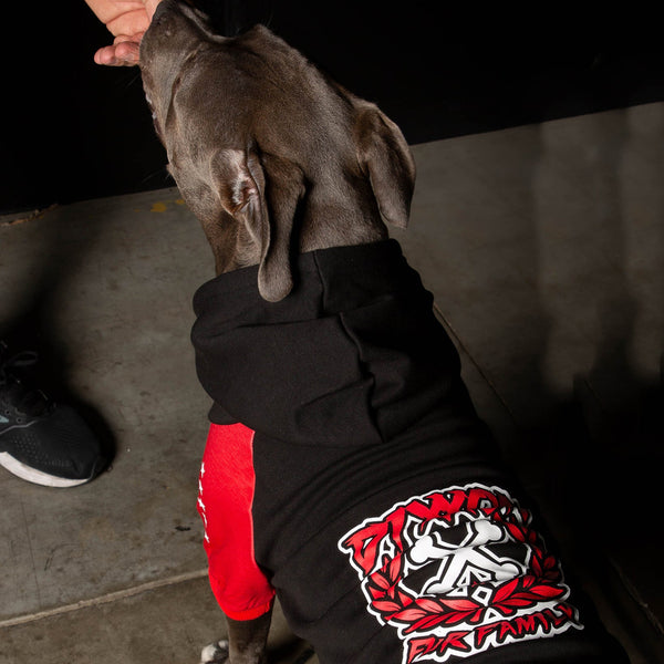 Fur Family Dog Hoodie - Black & Red - Dixxon Flannel Co.