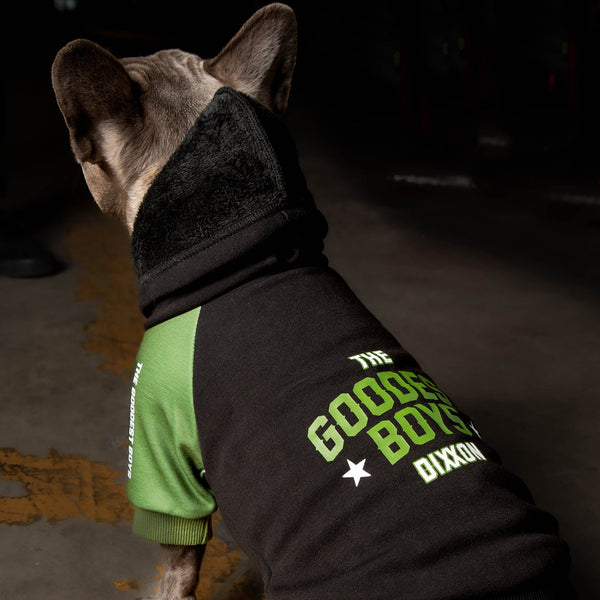 Goodest Boys Dog Hoodie - Black & Green - Dixxon Flannel Co.