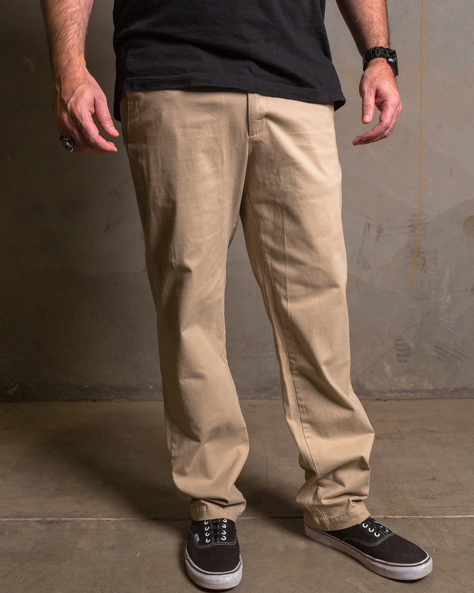 Slim Straight Chino Pants - Khaki | Dixxon Flannel Co. – DIXXON UK
