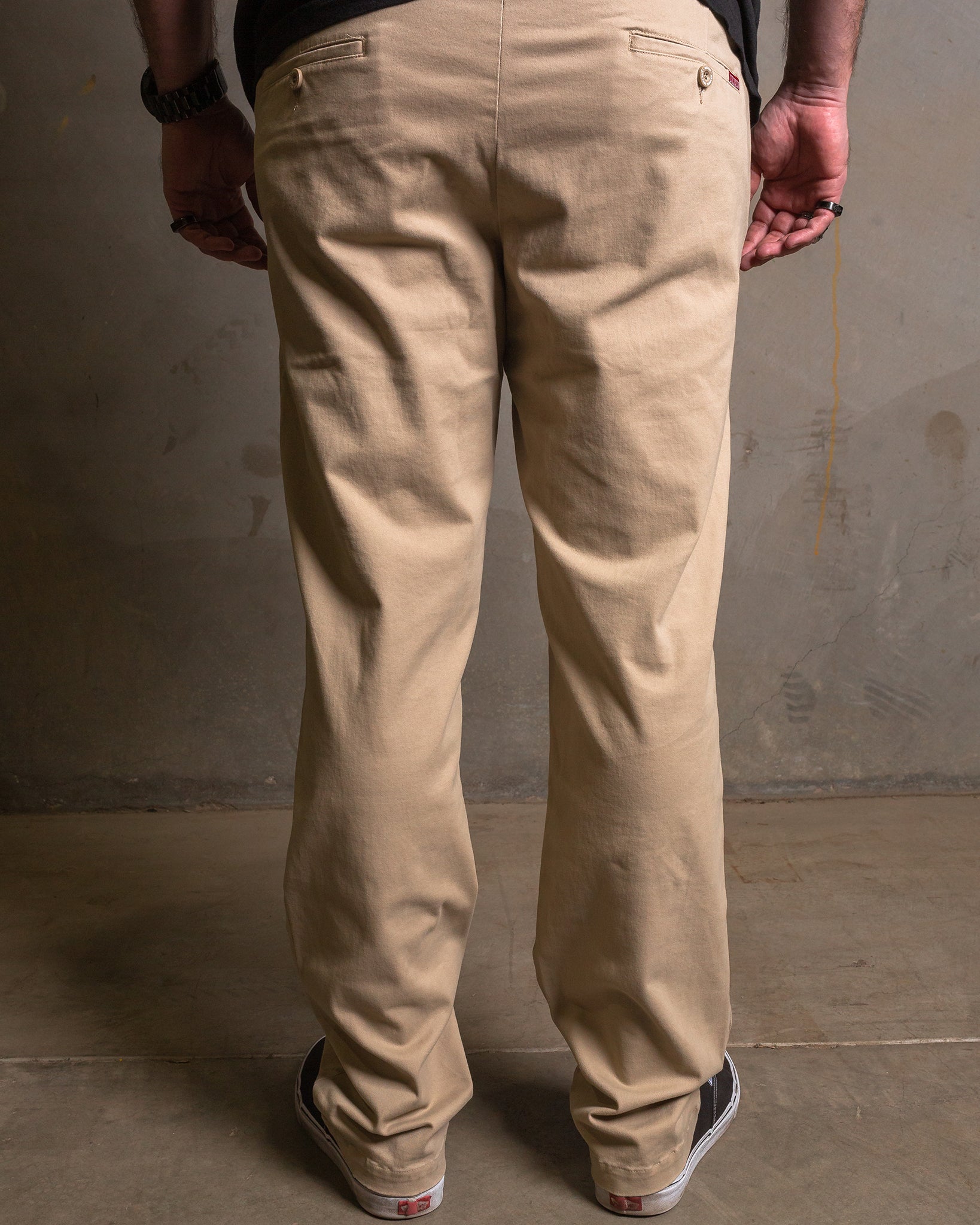 Khaki pants hot sale short length