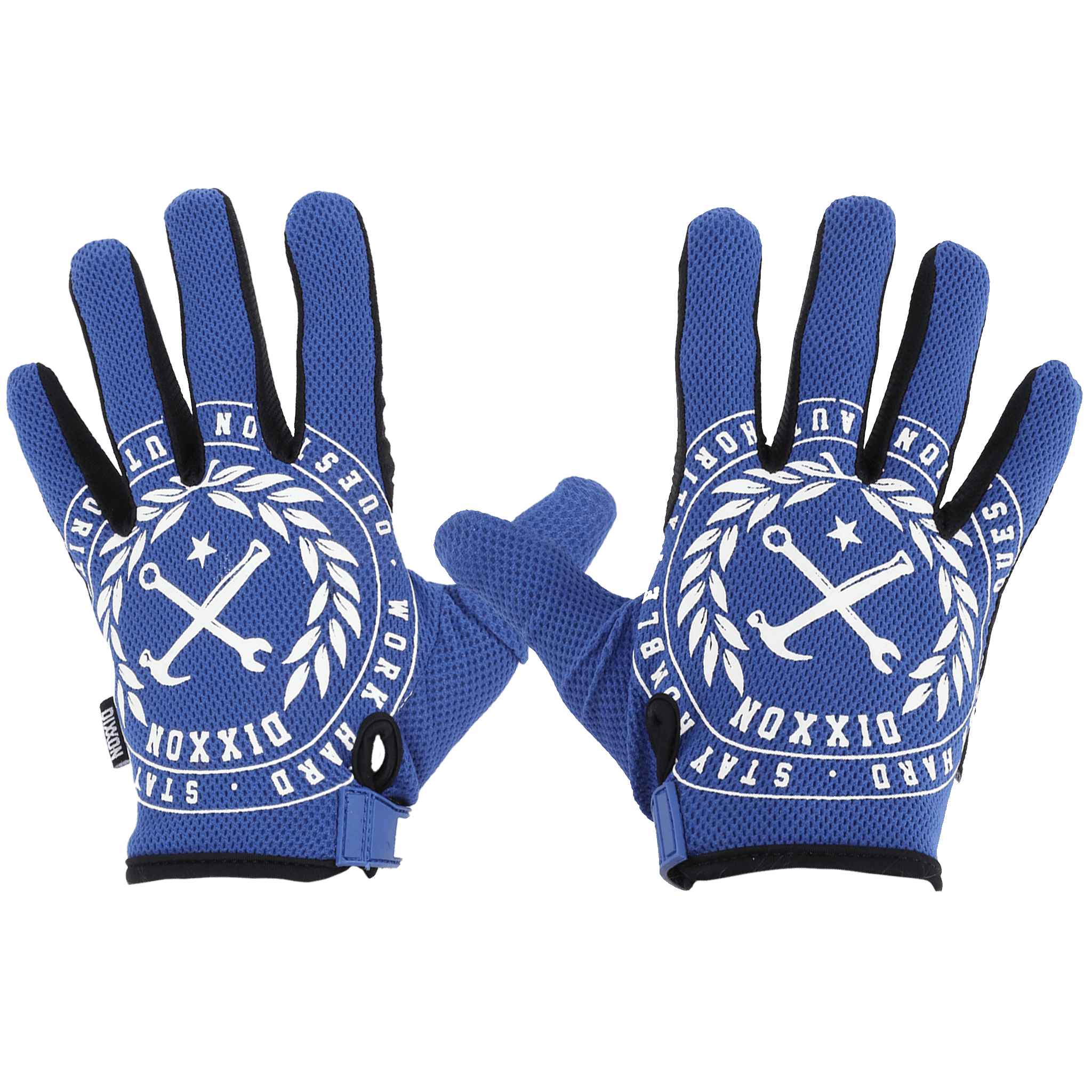 Crested Gloves - Blue