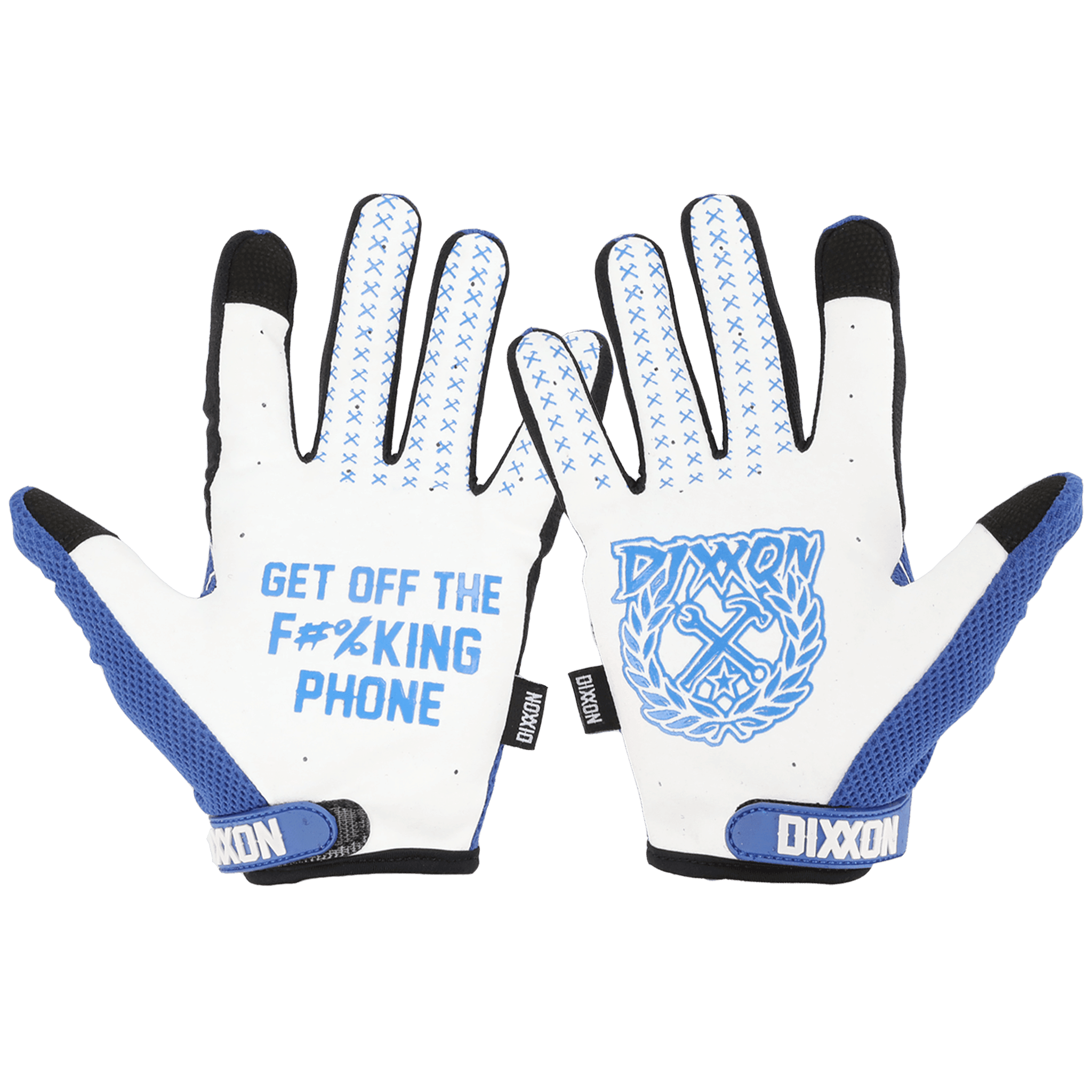 Crested Gloves - Blue