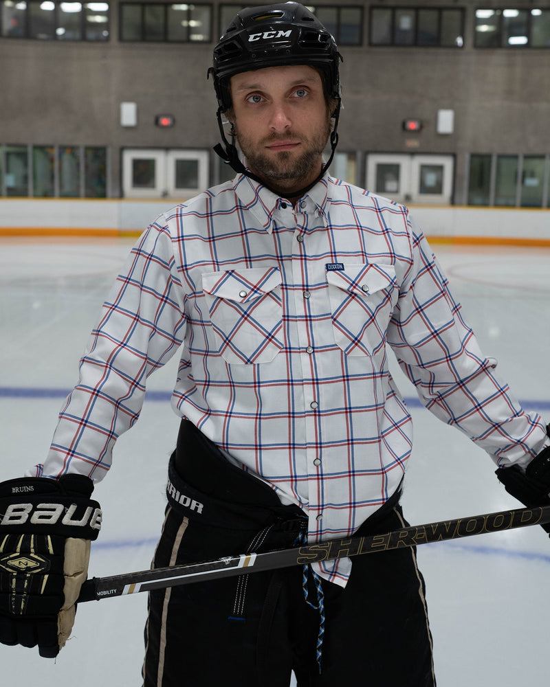 Flannel hockey hot sale jersey