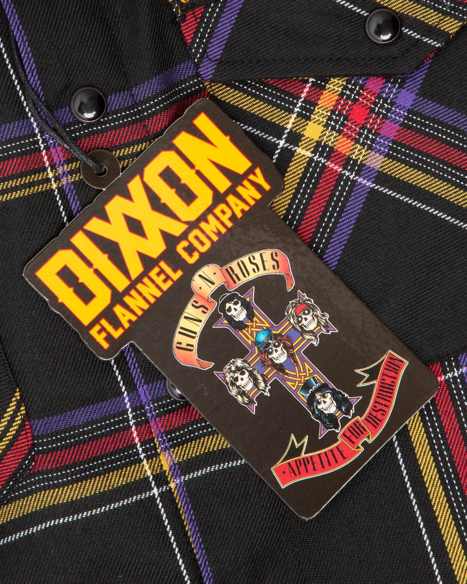 Dixxon Flannel Guns n Roses Plaid Men's factory XL