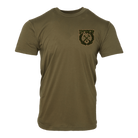 Party Crest T-Shirt - O.D. Green & Tan - Dixxon Flannel Co.