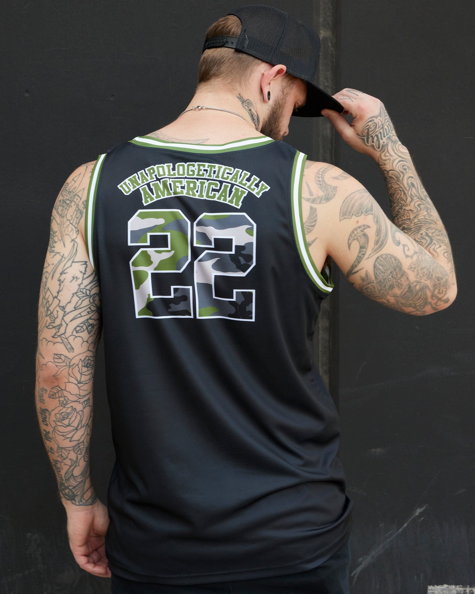 Dixxon Unapologetically American Jersey - Black & Camo