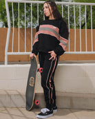 Women's Sunday Sweatpants - Neo Striped - Dixxon Flannel Co.