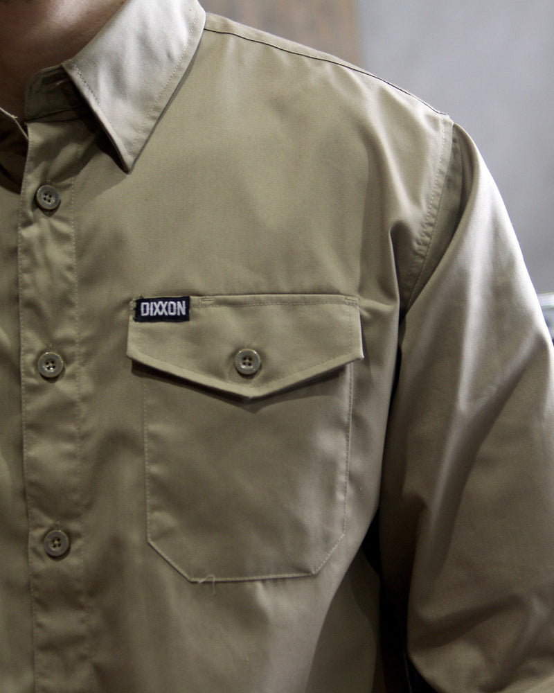 WorkForce Long Sleeve Work Shirt - Khaki | Dixxon Flannel Co